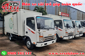 Xe Tải JAC N350 Thùng Kín Bửng Nâng | Xe Tải JAC 3T45 Thùng Kín Bửng Nâng